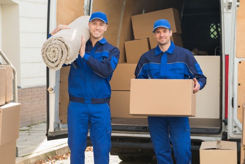 Modern office relocation service in Kensington with professionals at work